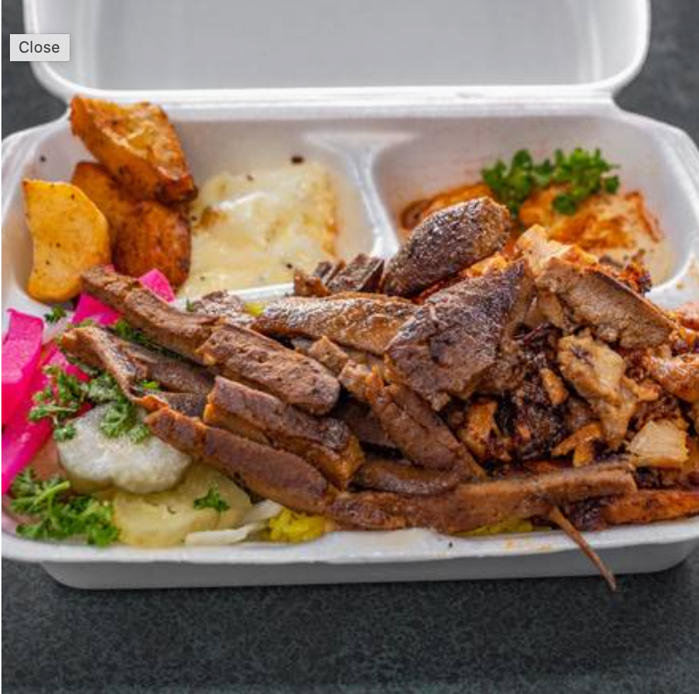 Mixed Platter Beef Donair & Chicken